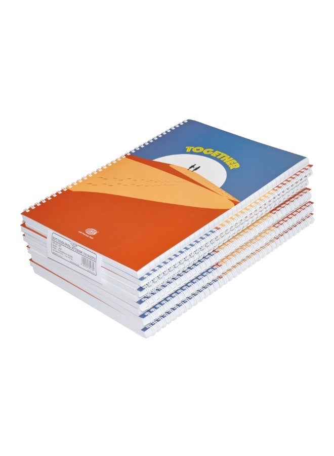 FIS Hard Cover Notebook Single Line A4, 100-Sheets 5-Piece - FSNBA419-06 - Image 1